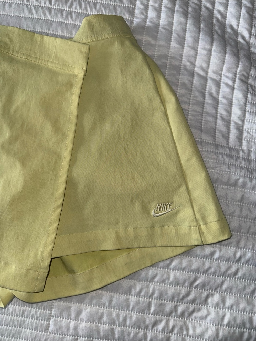 Nike Tech Pack High-Rise Wraparound Skort | Butter Yellow | XS - Picture 6 of 12